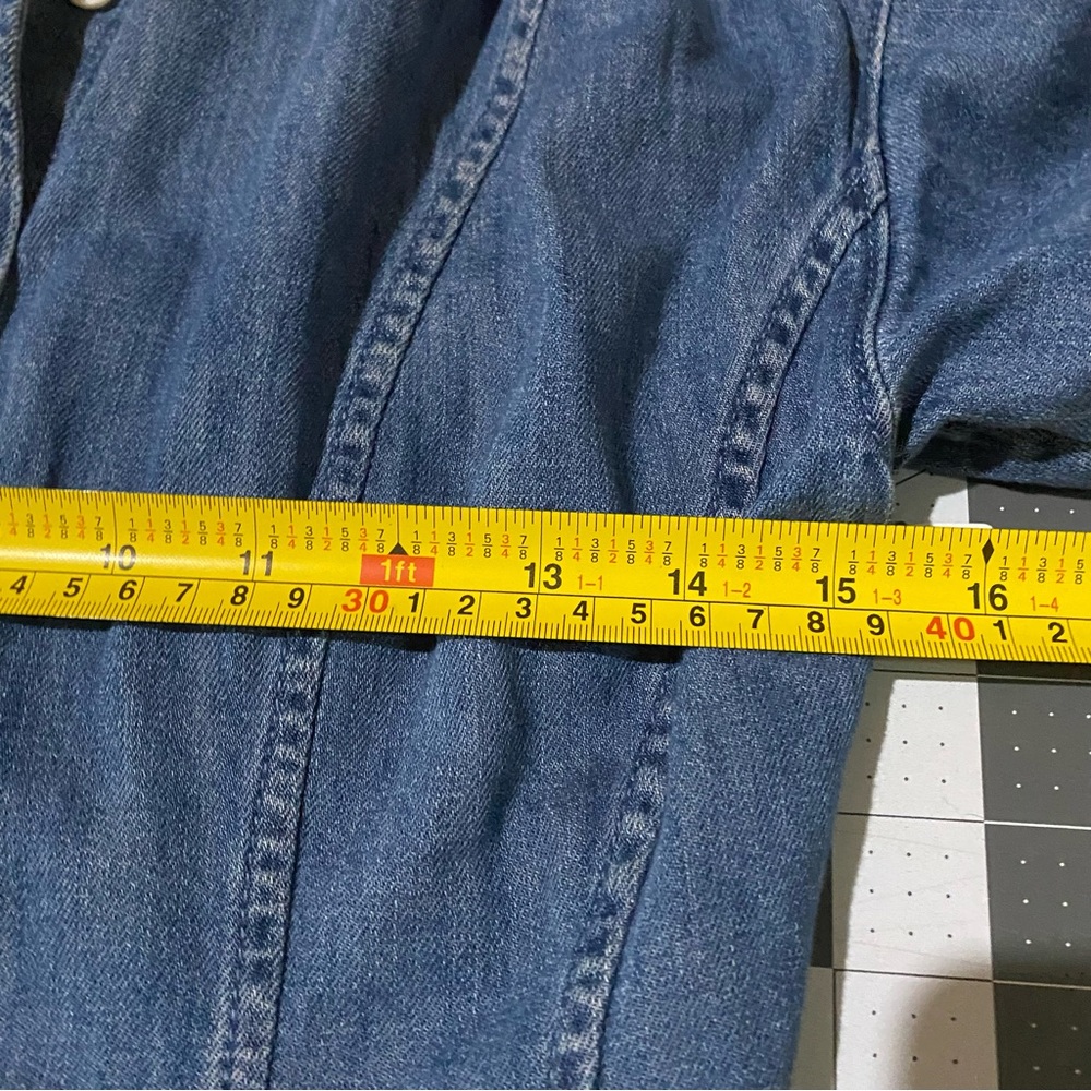 Frame Denim Blue Button-Down Dress - Picture 8 of 12